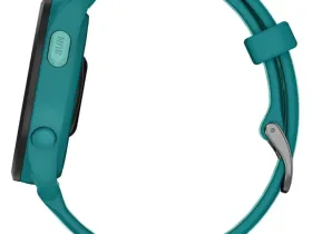 Смарт-часы Garmin Forerunner 165 Music Turquoise Bezel with Aqua Silicone Band (010-02863-32)