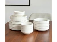 Zoha Набор столовой посуды 24 предмета White Pure Zoha