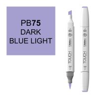 Маркер спиртовой BRUSH Touch Twin цв. PB75 темно голубой