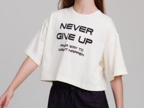 Фуфайка трикотажная для девочек (футболка)