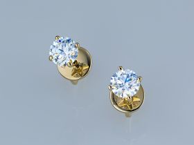 Пусеты из желтого золота э0312пс02164300