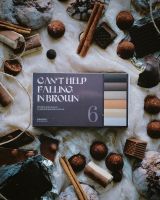 Набор пастели сухой nuance., Can't Help Falling in Brown, 6 шт (коричневые)