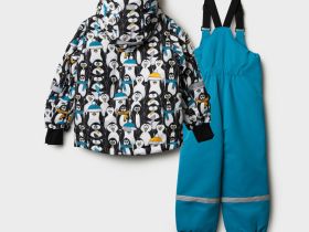 Комплект текстильный с полиуретановым покрытием для мальчиков: куртка, полукомбинезон