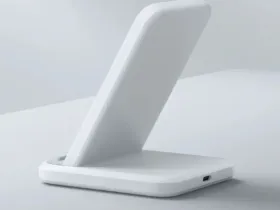 Беспроводное зарядное устройство Xiaomi Mi Vertical Wireless Charger 30W (белый) (MDY-17-EM)