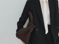 Двубортный жакет, Черный