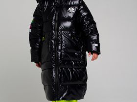 Пальто текстильное с полиуретановым покрытием для девочек