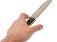 Нож Pocket Wolf Универсал конвекс, сталь AUS10Co, рукоять G10, желтый