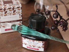 Чернила ароматизированные в банке Herbin, 30 мл, Зеленый, Лимон