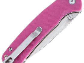 Складной нож CJRB Pyrite, сталь AR-RPM9, рукоять G10 розовый