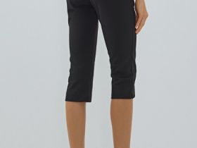 Зауженные брюки капри, Черный