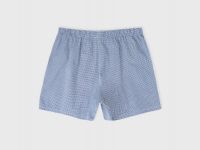 Текстильные боксеры в мелкую клетку, Голубой