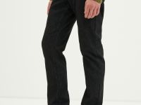 Утепленные джинсы straight fit мужские