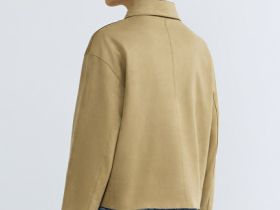 Куртка из искусственной замши, Бежевый