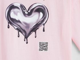 Футболка с AR-принтом для девочек, Розовый