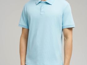 Поло облегающего кроя из хлопкового трикотажа