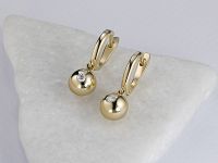 Серьги из желтого золота с бриллиантами э0301сг05153800