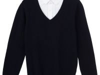 Джемпер с рубашкой-обманкой для мальчика