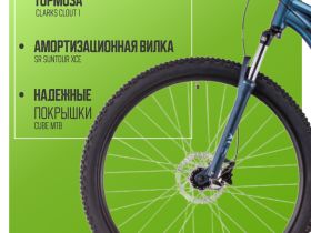 Горный велосипед Cube Aim One 27.5, год 2025, цвет Синий-Синий, ростовка 14.5