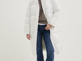 Пальто с воротником-стойкой