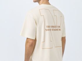 Футболка из хлопка с принтом, Белый