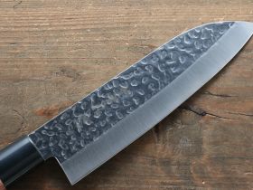 Нож шефа Сантоку Kanetsune, сталь DSR1K6, рукоять pakka wood