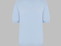 Легкий джемпер полуприлегающего кроя с коротким ру