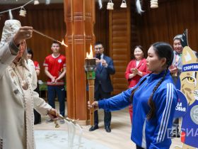 В Доме Арчы зажгли огонь Спартакиады учащихся Якутии