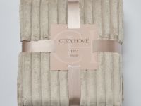 Плед Soft strip, пепел