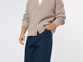 Свободные джинсы O'STIN x Яндекс Книги, Синий