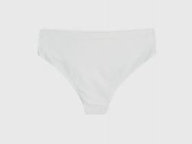 Бесшовные трусы со средней посадкой, Белый