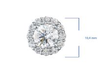 Классическая подвеска из белого золота э4012пд12220104_white