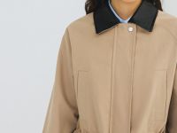 Куртка-рубашка из хлопка, Бежевый