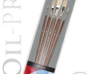 Набор кистей синтетика Pinax "Oil-PRO" овальные удлиненные 5 шт