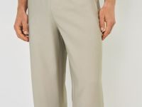 Широкие брюки из вискозы, Бежевый