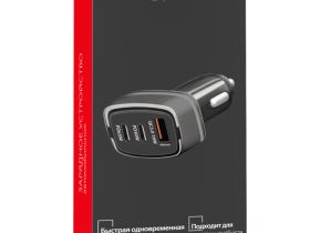 Автомобильное зарядное устройство Akai CH-6D21B 3-в-1 95 Вт Чёрное