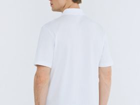 Поло из хлопка, Белый