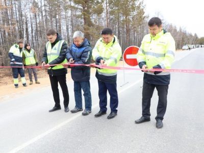 В Якутии торжественно открыт отремонтированный участок региональной дороги «Нам»