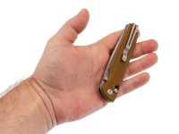 Складной нож SRM Terrier 258L-GW2, сталь 140Cr, рукоять песочный G10