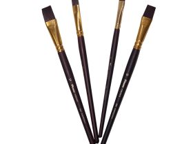 Кисть синтетика №6 плоская Pinax "Creative 694" жесткая, короткая ручка