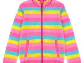 Толстовка из флиса на молнии для девочки