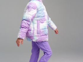 Куртка текстильная с полиуретановым покрытием для девочек