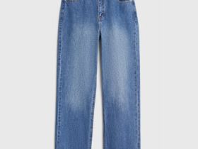 Укороченные джинсы Straight, Синий