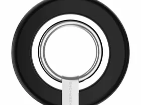 Магнитный держатель-кольцо Keephone MagSnap Easy Grip для Apple iPhone (черный)