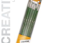 Набор кистей синтетика Pinax "CREATIVE" плоские 6 шт, длинная ручка