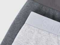 Трусы-транки, 2 штуки, Серый