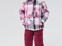 Комплект текстильный с полиуретановым покрытием для девочек: куртка, полукомбинезон