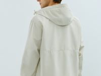 Ветровка с капюшоном, Бежевый