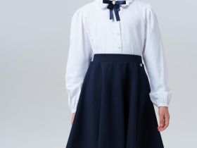 Юбка трикотажная "полусолнце"