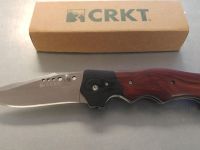 Полуавтоматический складной нож Natural 2 - Cocobolo with G10 Bolster, CRKT 7080W, сталь 8Cr13MOV, рукоять дерево кокоболо