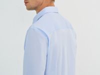 Рубашка из эластичной ткани, Голубой